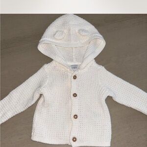 Carter's Cream Knit Hooded Cardigan